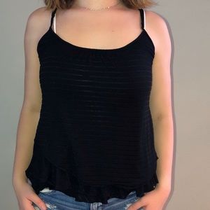 Black tank top blouse mix